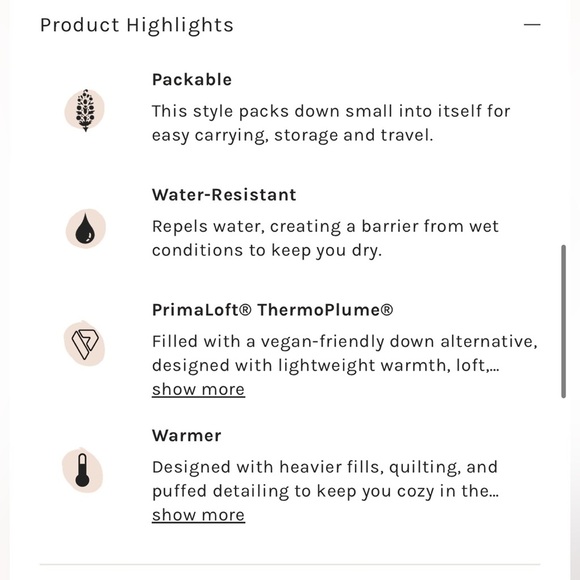 Free People Patricia Packable Ponco Puffer Size Medium NWT - Picture 5 of 16